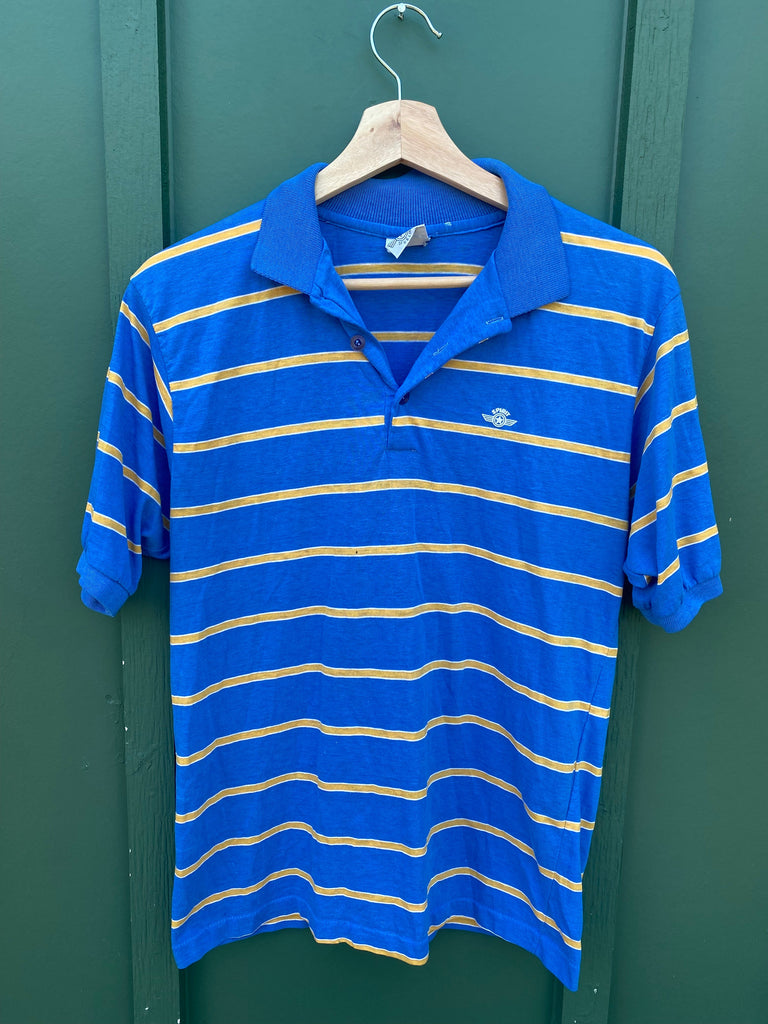 Vintage 80s Striped Cropped Polo Shirt (S/M)