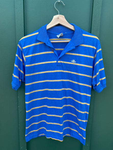 Vintage 80s Striped Cropped Polo Shirt (S/M)
