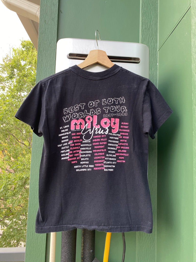 Vintage Y2K Miley Cyrus Tour Baby Tee (S)