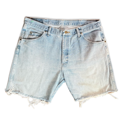 Vintage 80s Wrangler Light Wash Denim Shorts