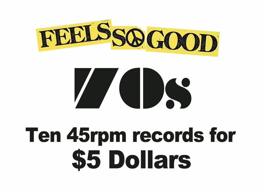 Ten 45rpm Records for $5 - 70s