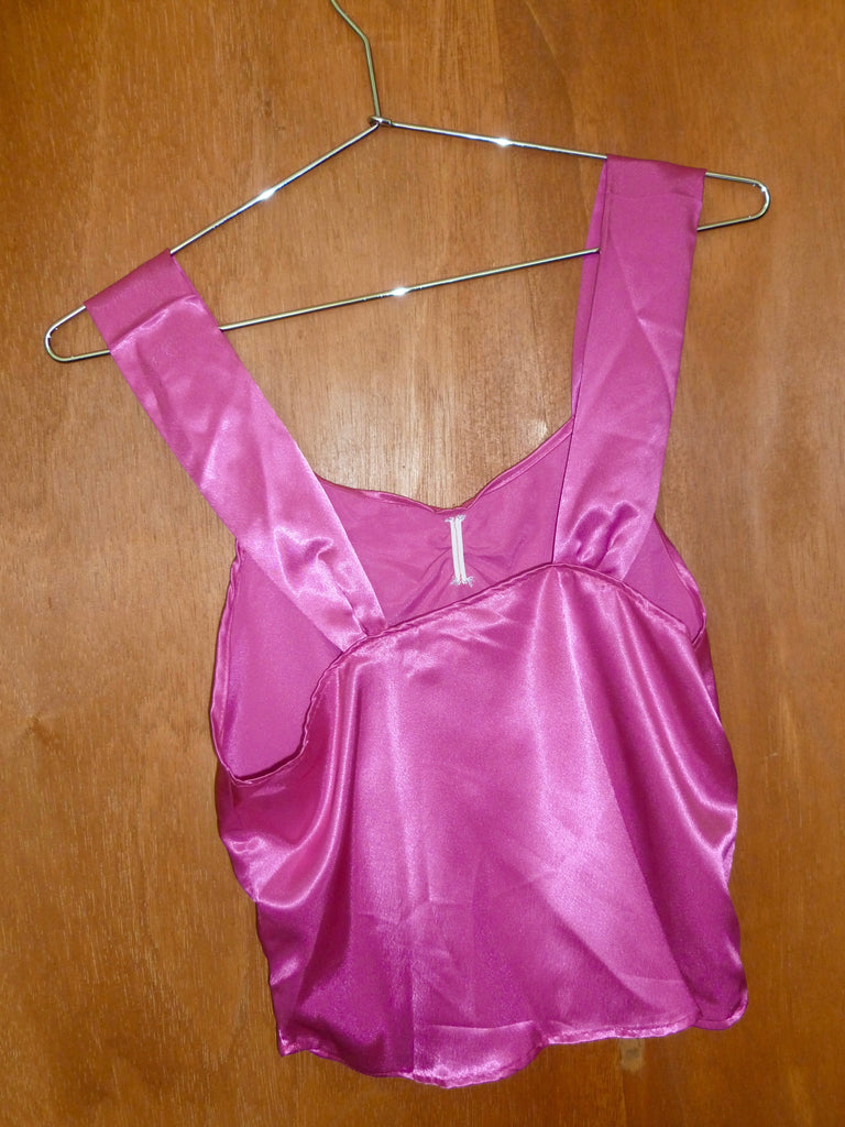 Orchid Satin Cropped Tank (S)