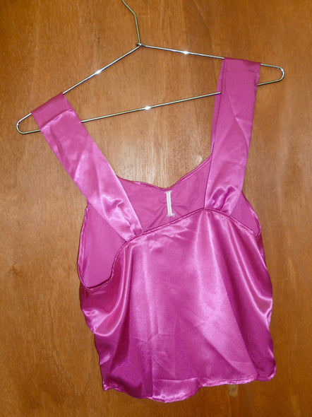 Orchid Satin Cropped Tank (S)