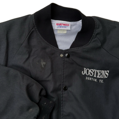 Vintage 80s Jostens Distressed Bomber Jacket