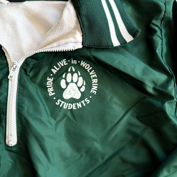 Vintage 80s Half Zip Athletic Paws Jacket