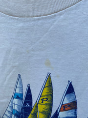 Vintage 70s Crazy Hawaii Sail Boat California Tee (M/L)