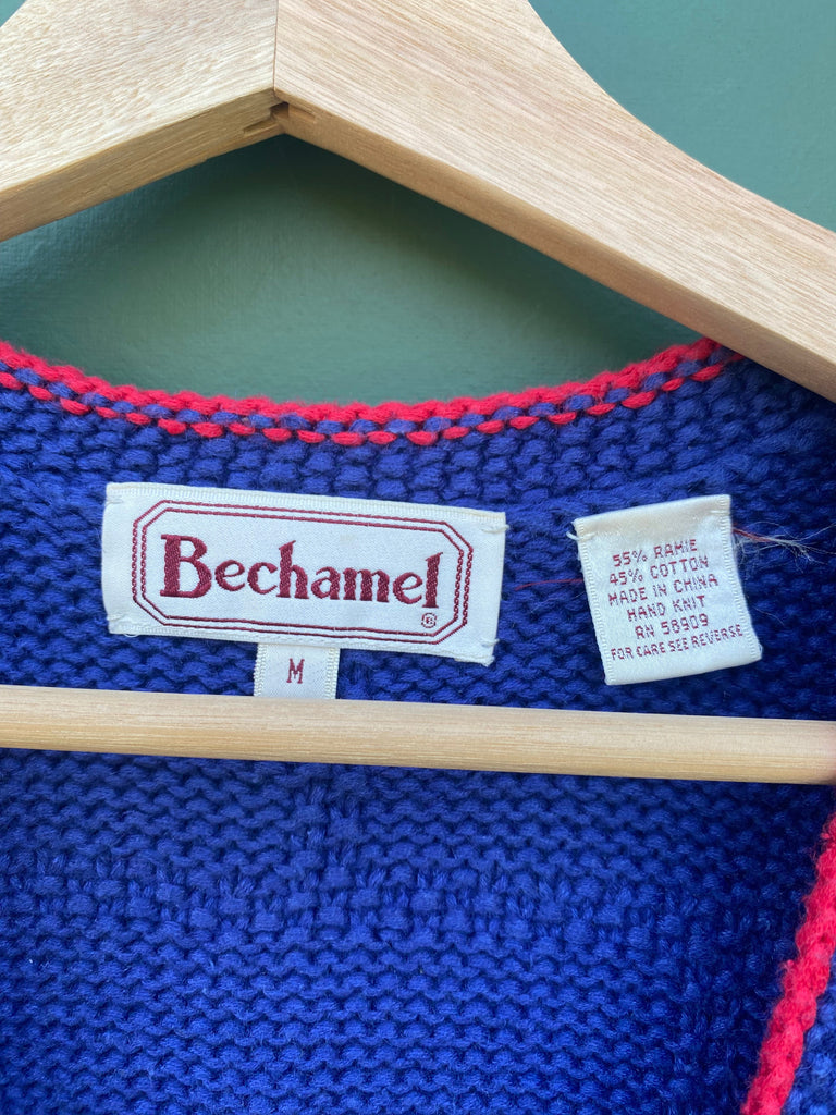 Vintage 90s Heart Knit Sweater Vest (S/M)