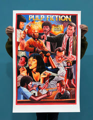 Pulp Fiction - Limited Edition Archival Giclée Print from Static Medium by Salvation