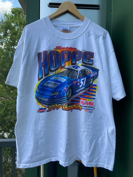 Vintage 90s Signed Brian Hoppe Nascar Tee (XL)