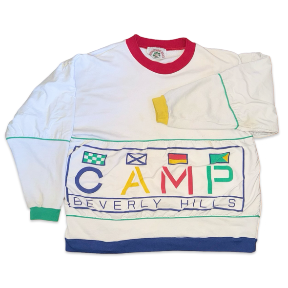 Vintage Camp Beverly Hills Color block pullover