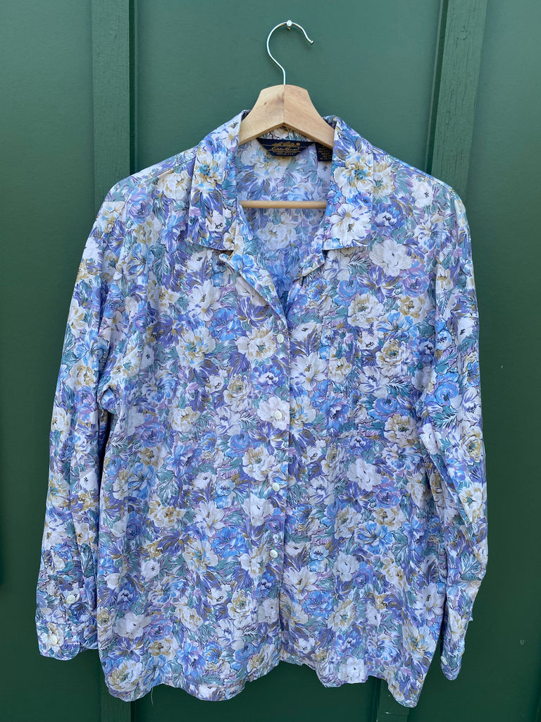 Vintage Eddie Bauer Floral Button Down (L)