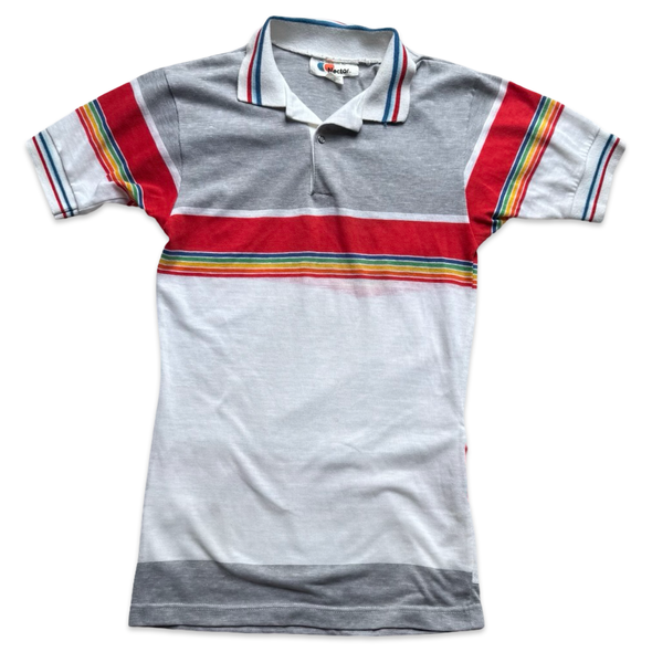 Vintage 70s Nectar Rainbow Cycling Polo