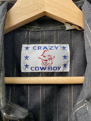 Vintage 90s Crazy Cowboy Pearl Snap (L/XL)