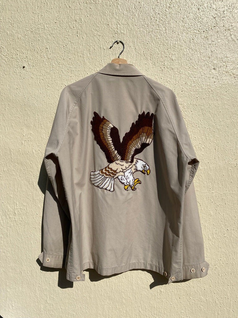 70s Embroidered Eagle Jacket (XL)