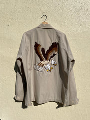 70s Embroidered Eagle Jacket (XL)