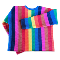 Y2K Colorful Striped Sweater
