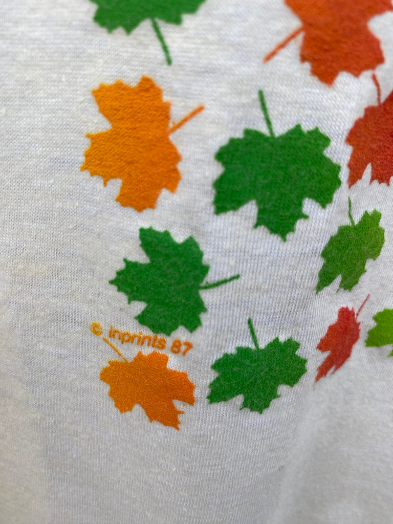Vintage 90s Vermont Fall Leaves Tee (S/M)