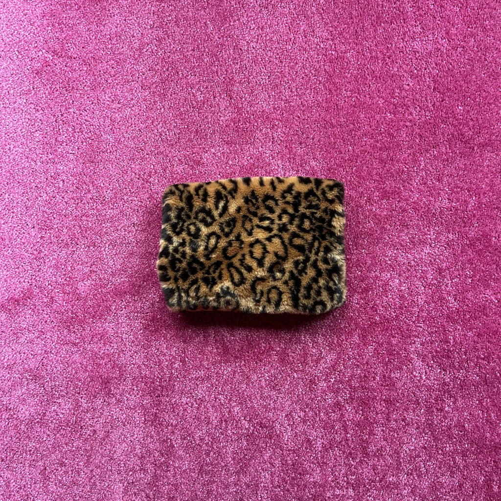 Leopard Print Fur Muff