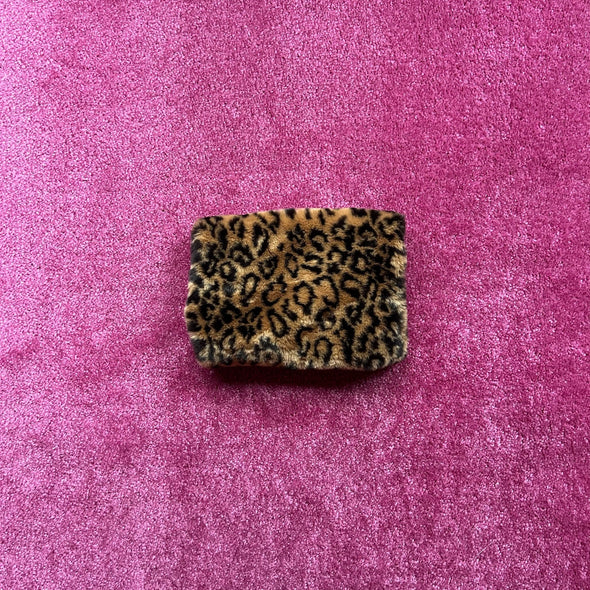 Leopard Print Fur Muff