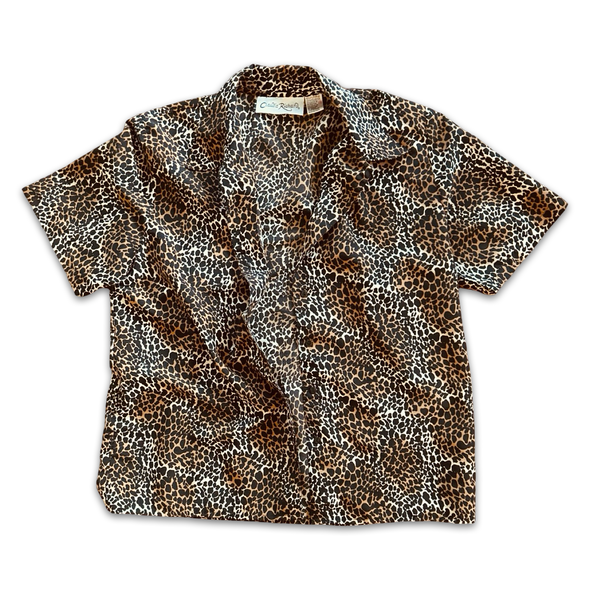 Vintage 90s Cheetah Top