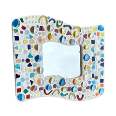 Mosaic Pebble Squiggle Mirror - INSTORE ONLY