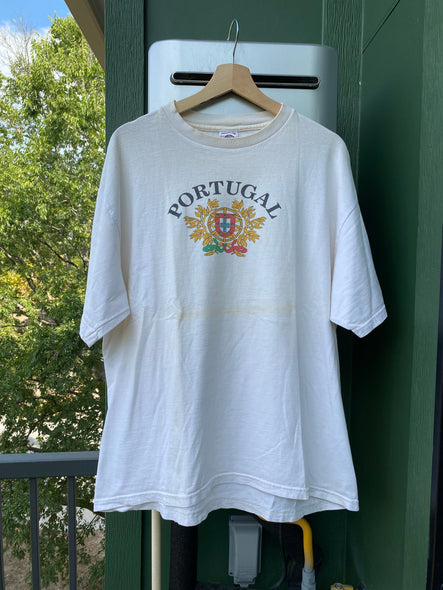 Vintage 90s Distressed Portugal Tee (L/XL)