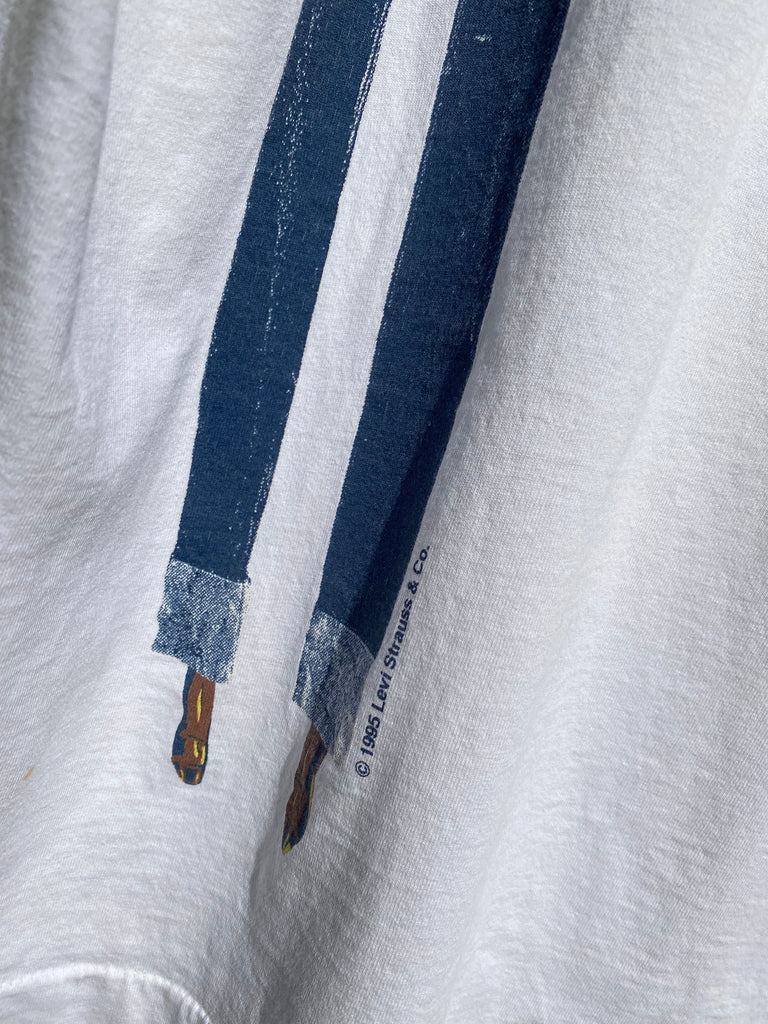 RARE Vintage 90s Levis Big Saddle-Man Tee (XL)