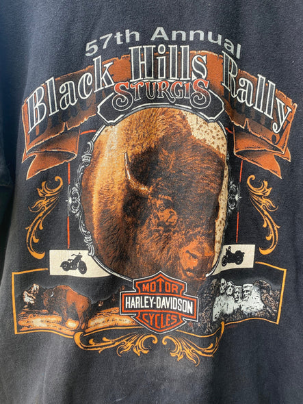 Vintage 90s Harley Davidson Sturgis Biker Rally Tee (M/L)