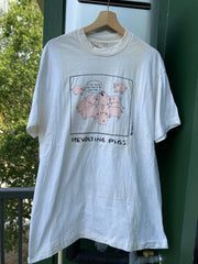 Vintage 90s Distressed Revolting Pigs Tee (L)