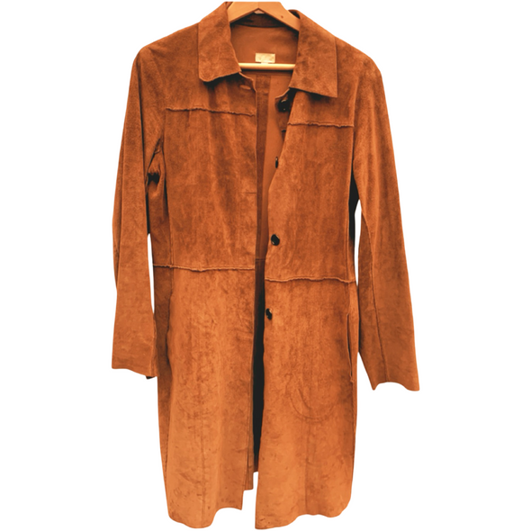 Vintage Suede Duster Jacket