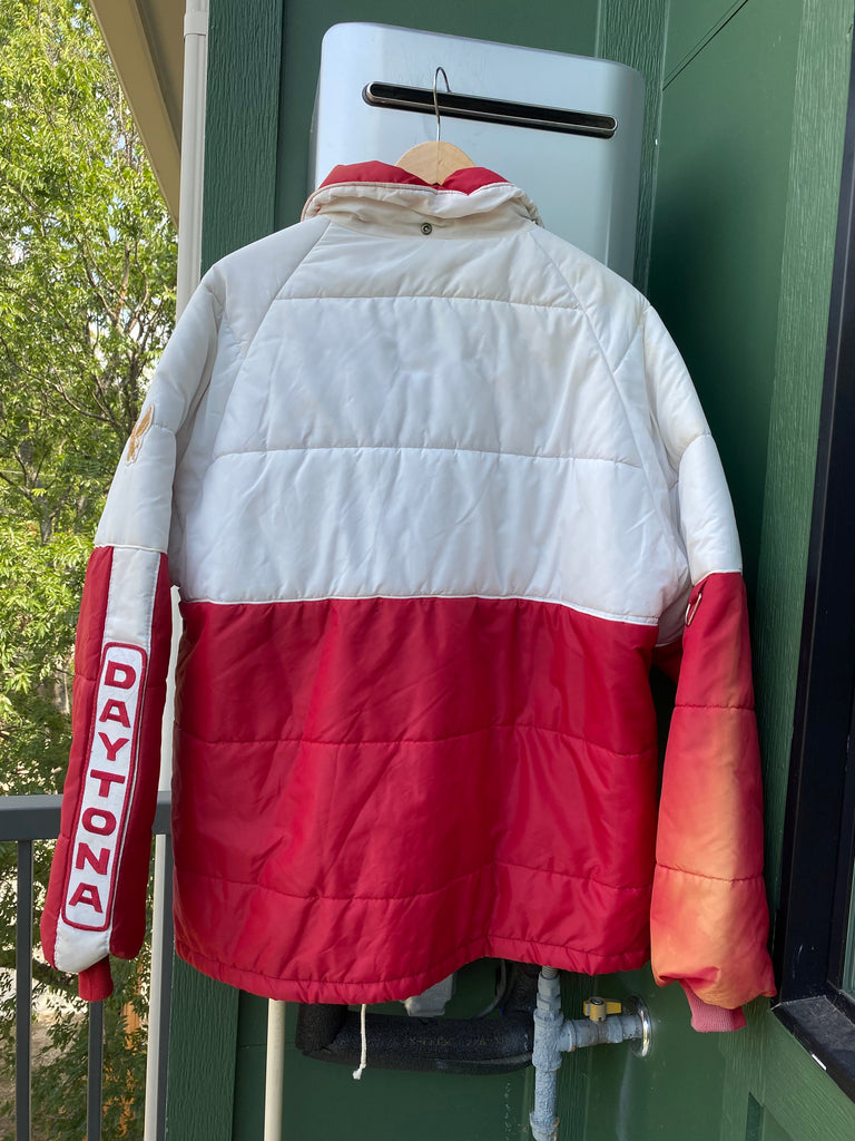 Vintage 70s Faded Winston Cup Puffer Jacket (XL)