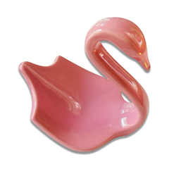 Vintage 80s Pink Swan Dish