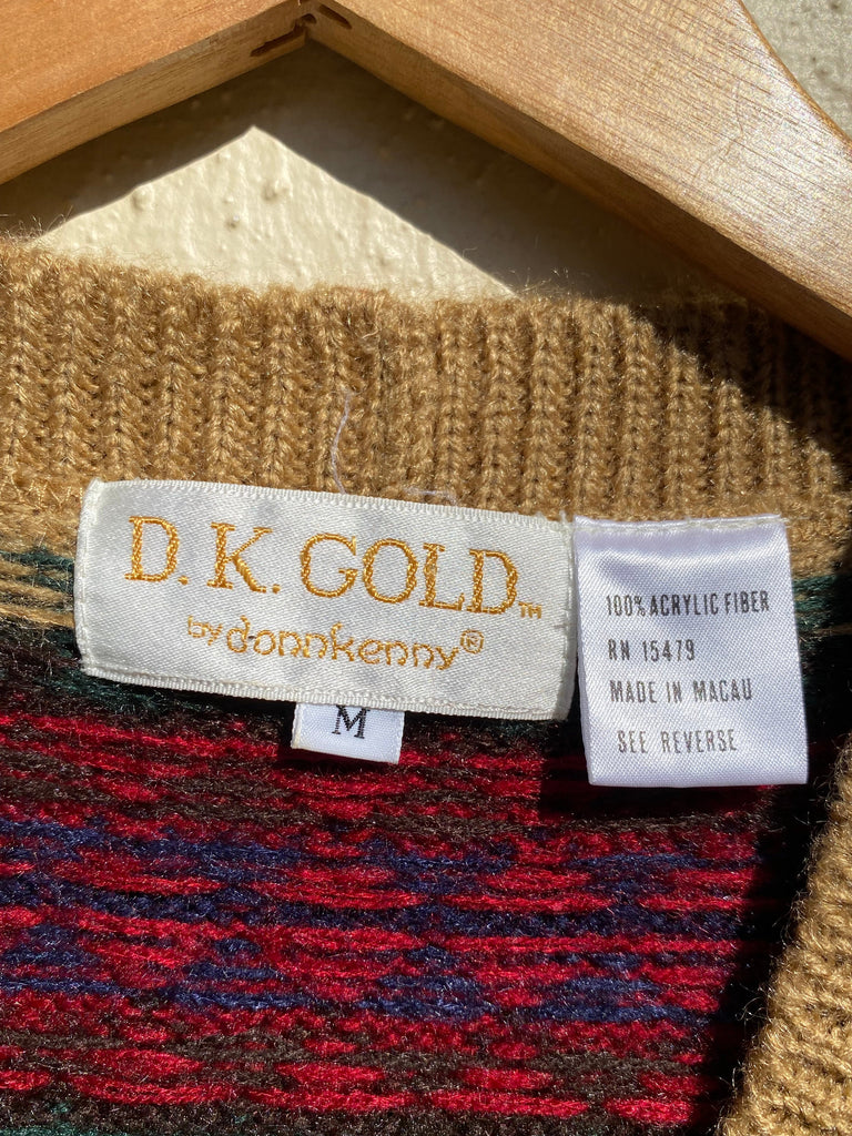 90s Knitted Pattern Vest (S/M)