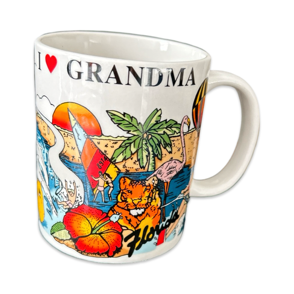 Vintage 90s Florida Gramdma Mug