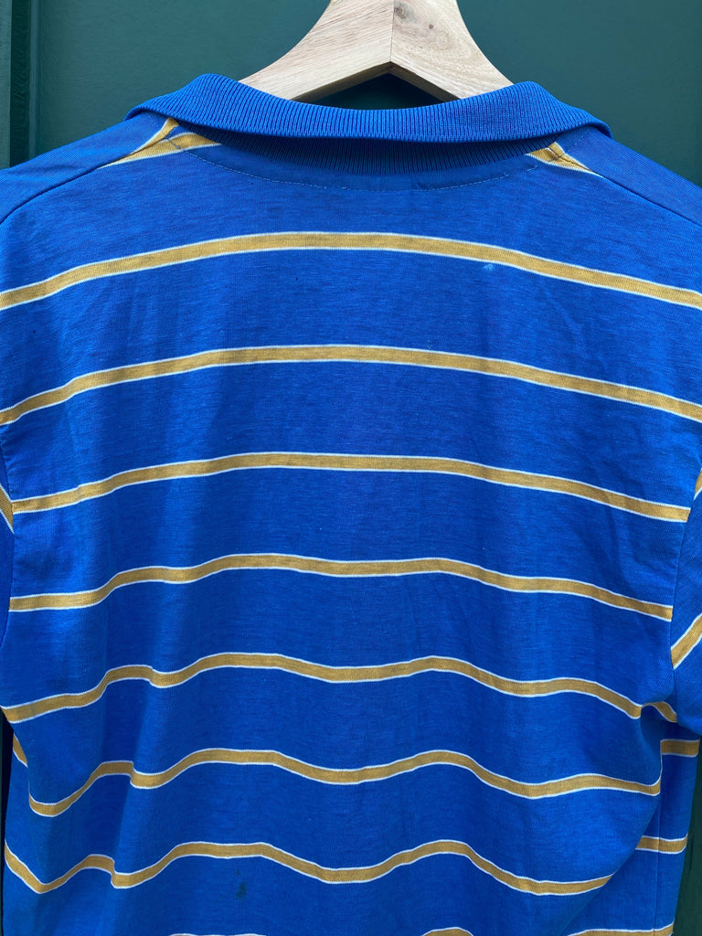 Vintage 80s Striped Cropped Polo Shirt (S/M)