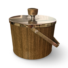 MCM Kromex Faux Bois Ice Bucket