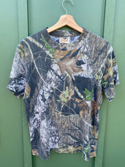 Vintage 90s Camo Thermal Tee (S/M)