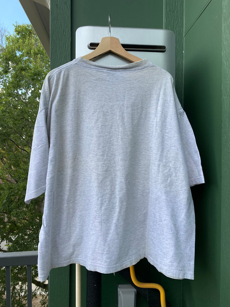 Vintage 90s Distressed Boxy Fit Bum Equipment Art Tee (XL)