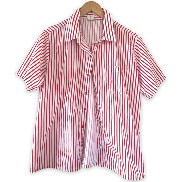 Vintage 90s Boca Bay Red Striped Top