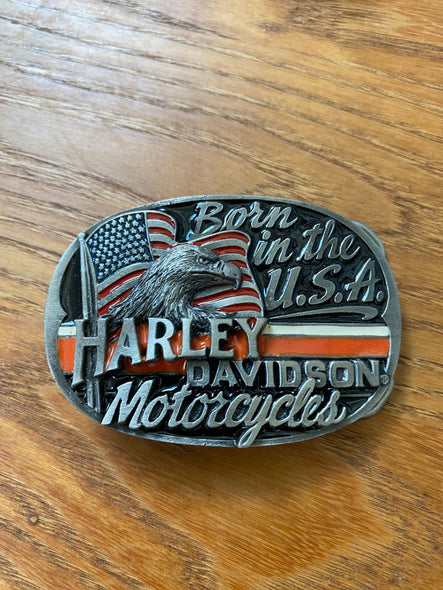 80s Harley Davidson Belt Buckle (OS)