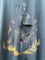 Vintage Y2K Distressed Korn Sword Tee