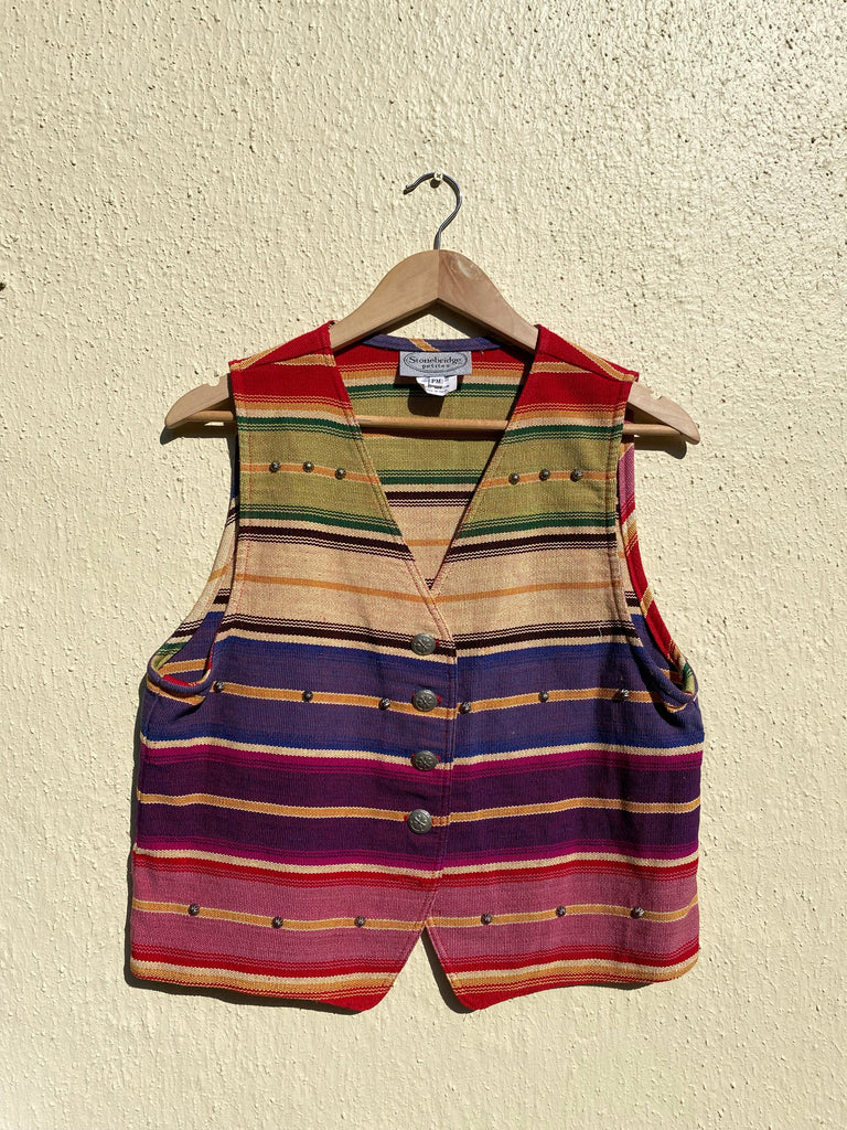 Vintage 90s Quilted Cropped Vest (S/M)