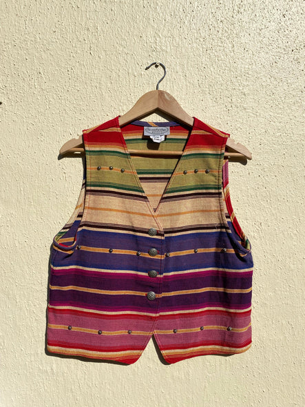 Vintage 90s Quilted Cropped Vest (S/M)