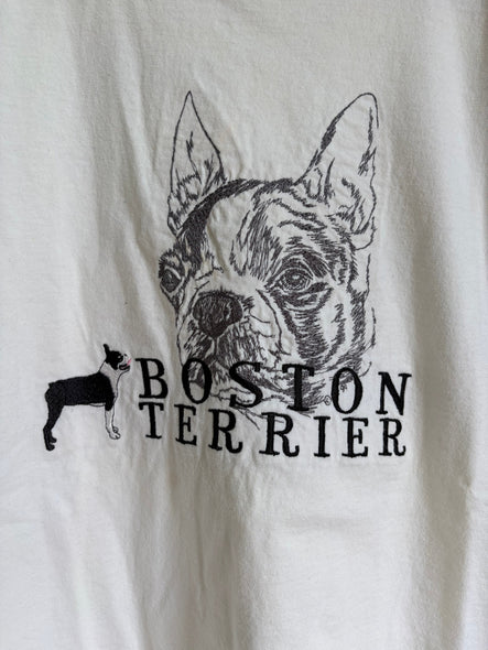 Vintage Y2K Boston Terrier Tee (M)