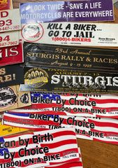 Vintage 90s/ Y2K Biker Bumper Stickers