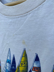 Vintage 70s Crazy Hawaii Sail Boat California Tee (M/L)