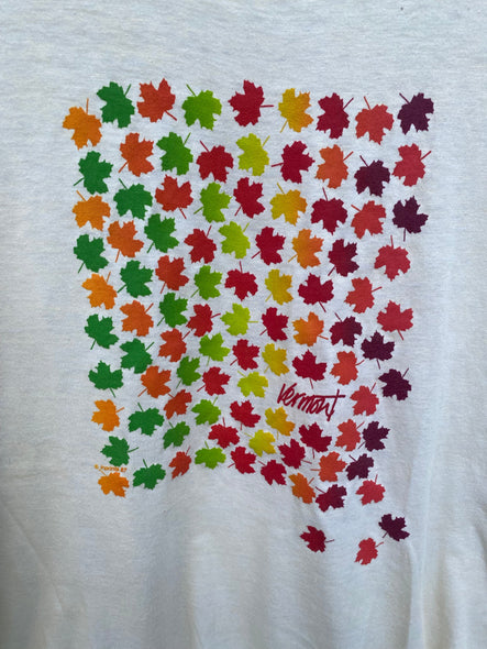 Vintage 90s Vermont Fall Leaves Tee (S/M)