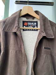 Vintage Y2K Distressed QuikSilver Sherpa LIned Jacket (L)