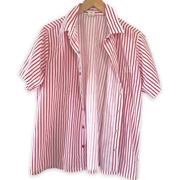 Vintage 90s Boca Bay Red Striped Top