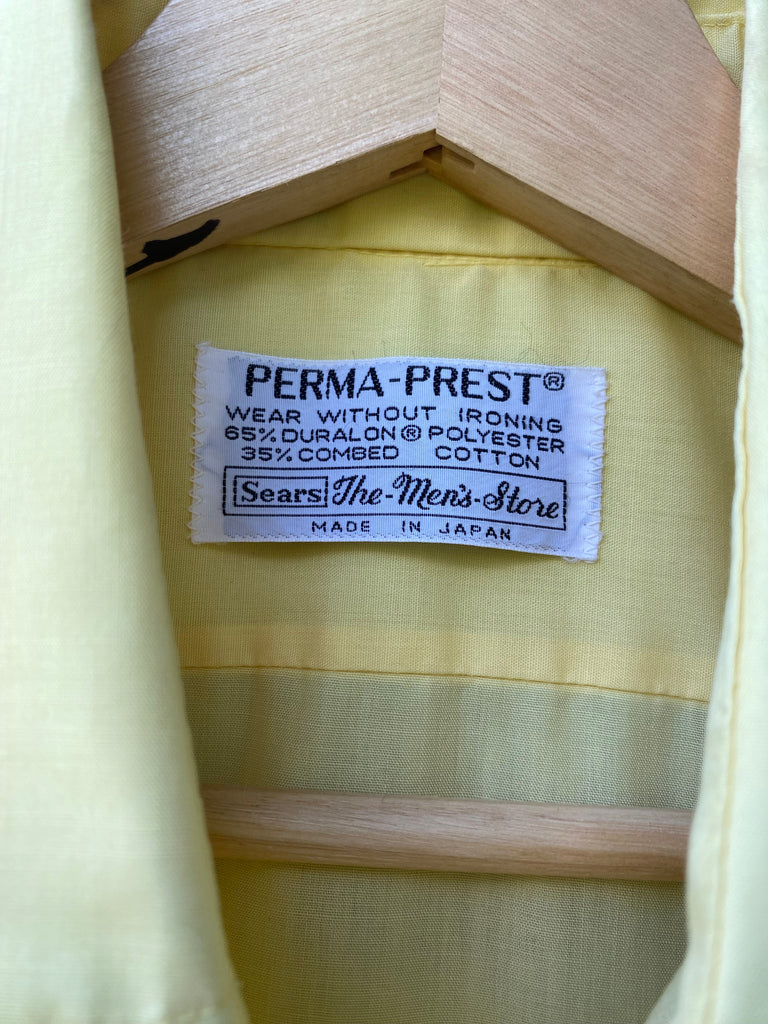 Vintage 70s Sears Perma-Prest Button Up (M/L)